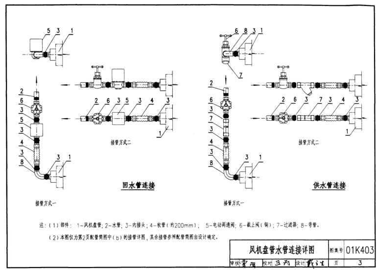 01K403風(fēng)機(jī)盤(pán)管安裝圖集